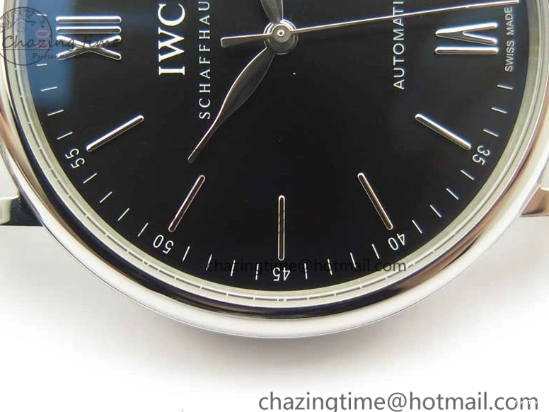 MIROTIME 0405 FastDry Portofino IW356501 SS V3 MK 1:1 Best Edition Black Dial On SS Mesh Bracelet MIYOTA 7195